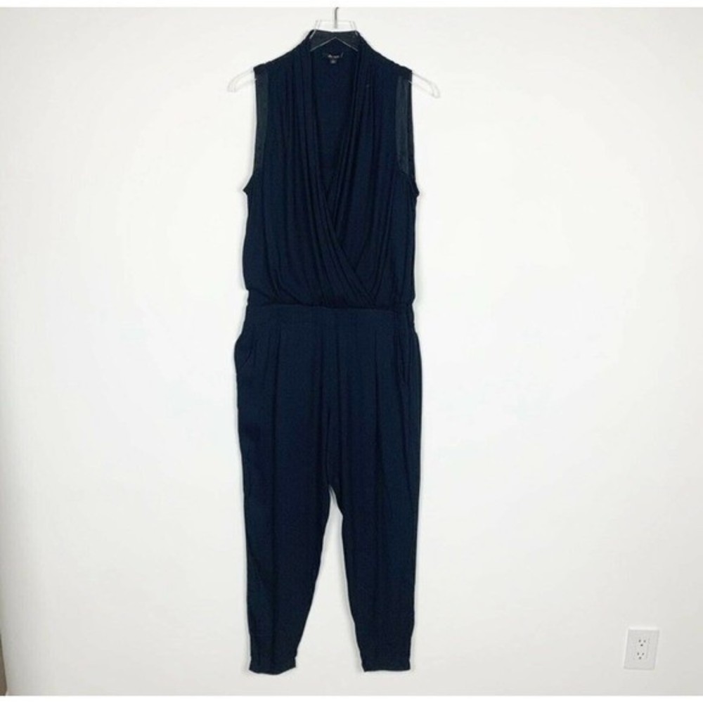 Ella Moss Stella Black Pocket Tank Jumpsuit Size Large - Picture 8 of 13